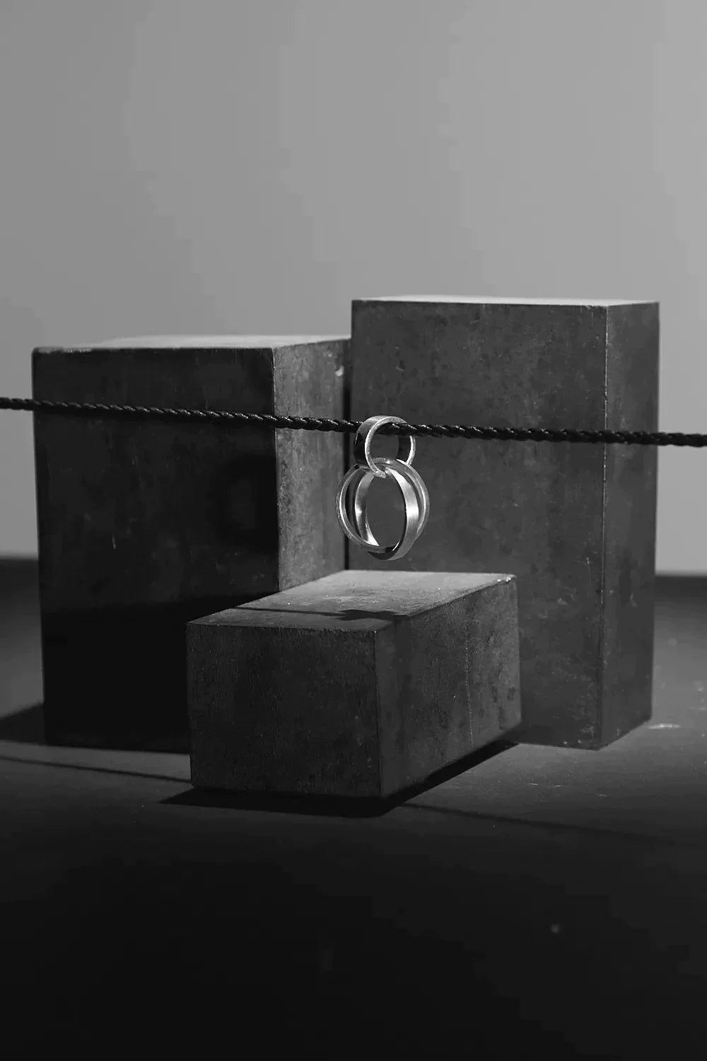 PINGENTE ALIANÇAS PRATA