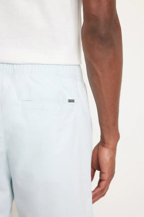 BERMUDA CÓS ELÁSTICO E CADARÇO VERDE AGUA