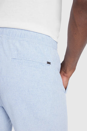 BERMUDA CÓS ELÁSTICO E CADARÇO AZUL