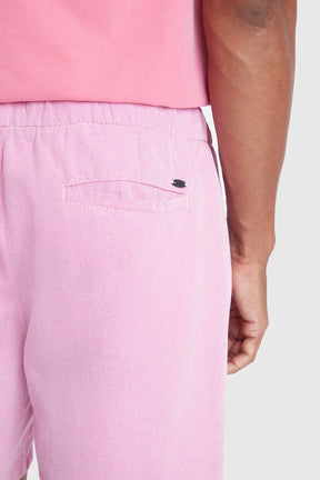 BERMUDA COM ELÁSTICO COLOR ROSA