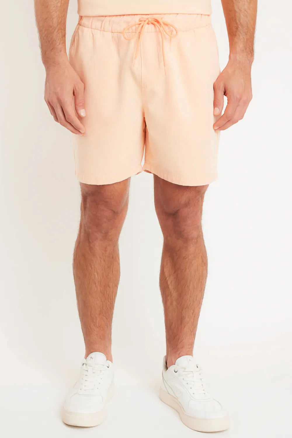 BERMUDA COM ELÁSTICO COLOR LARANJA