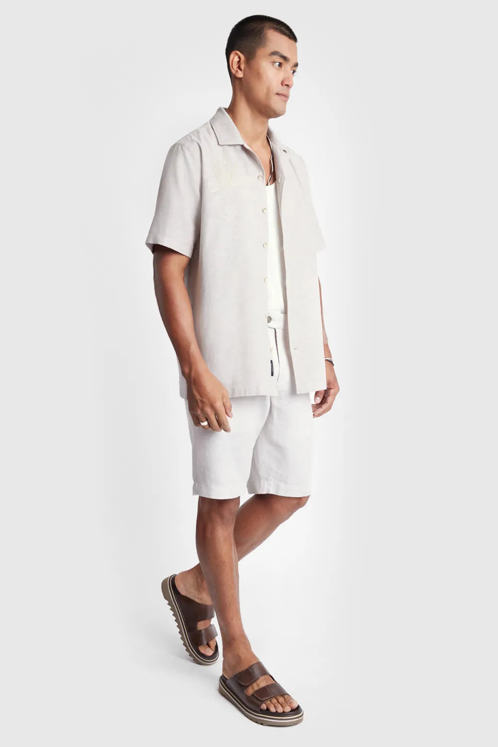 BERMUDA RESORT LINHO BOLSO FACA - COLLAB CAUÃ REYMOND CAQUIISTACHE