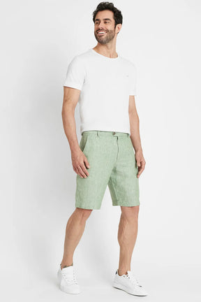 BERMUDA RESORT LINHO BOLSO FACA - COLLAB CAUÃ REYMOND PISTACHE