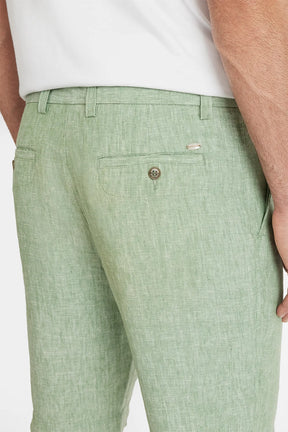 BERMUDA RESORT LINHO BOLSO FACA - COLLAB CAUÃ REYMOND PISTACHE