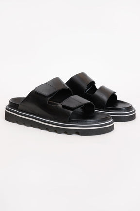 SANDÁLIA ARAMIS RESORT COURO PRETO