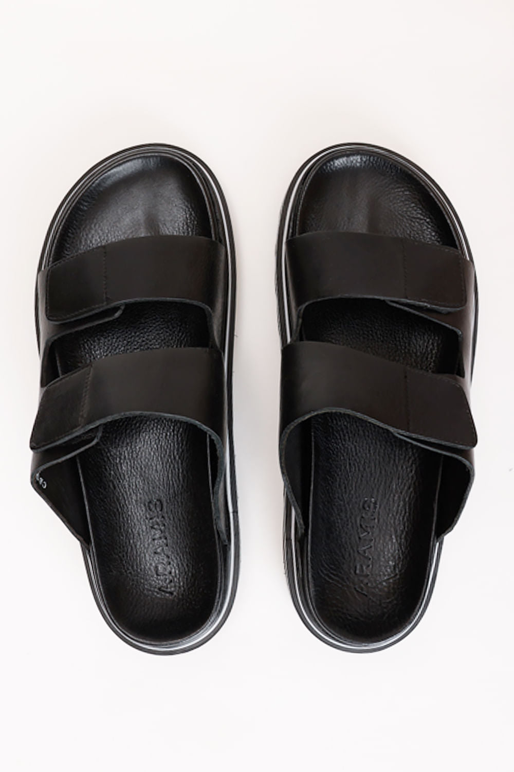 SANDÁLIA ARAMIS RESORT COURO PRETO