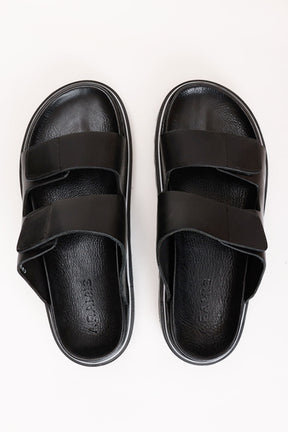 SANDÁLIA ARAMIS RESORT COURO PRETO