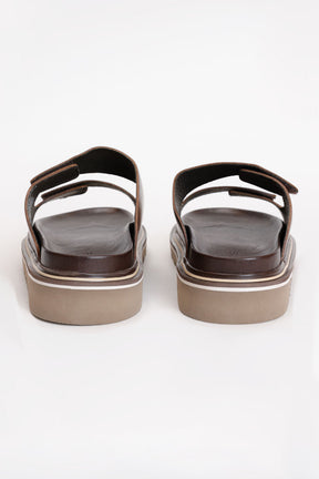 SANDÁLIA ARAMIS RESORT COURO CHOCOLATE