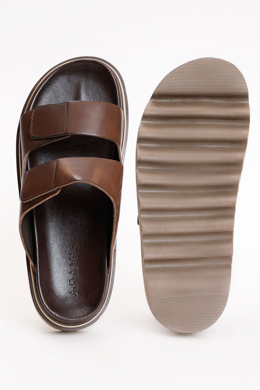 SANDÁLIA ARAMIS RESORT COURO CHOCOLATE