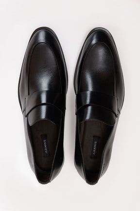 MOCASSIM SOCIAL GRAVATA COURO PRETO