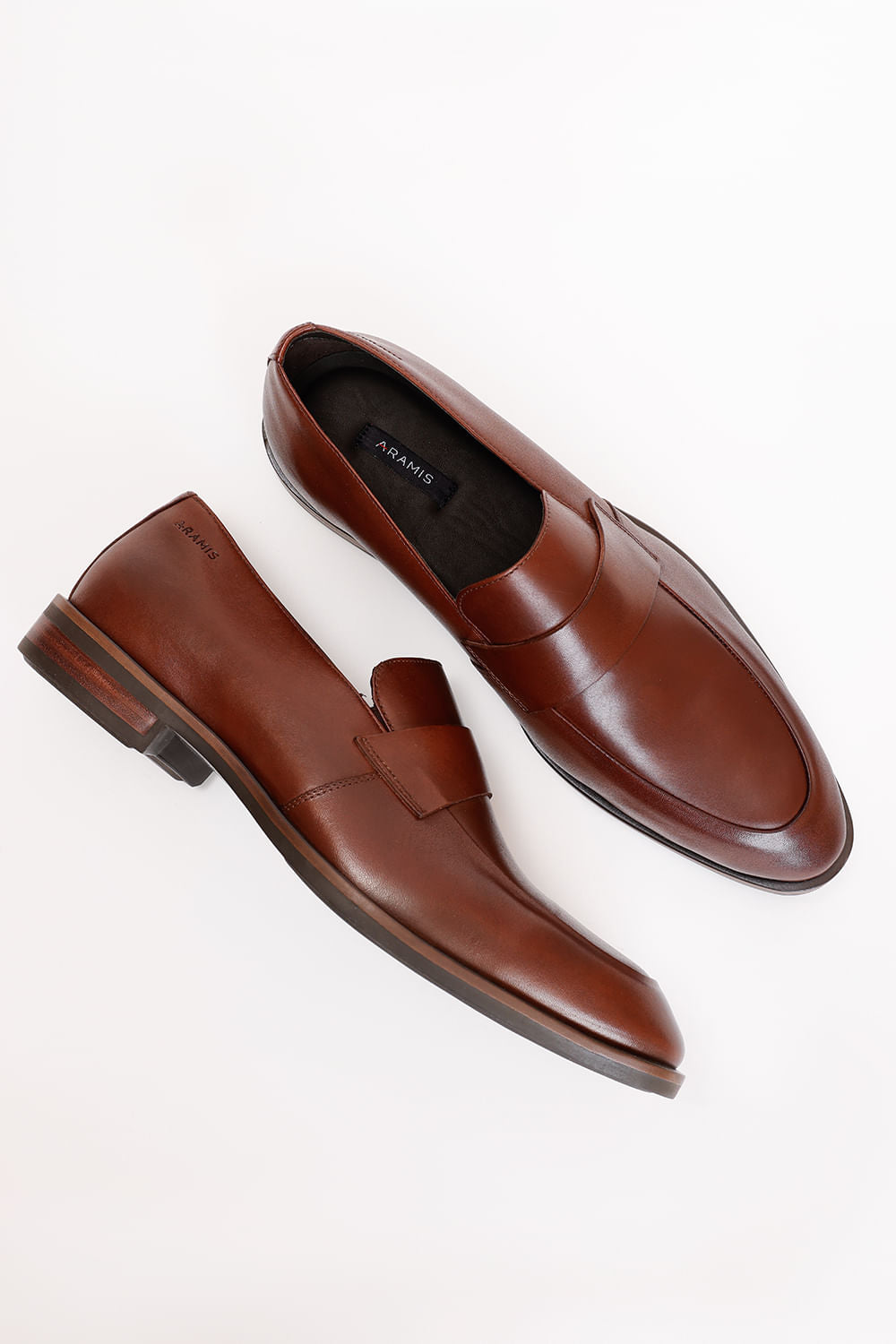 MOCASSIM SOCIAL GRAVATA COURO TABACO