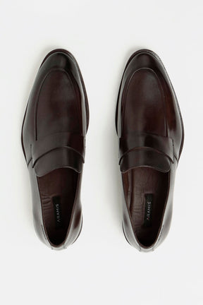 MOCASSIM SOCIAL GRAVATA COURO WHISKY