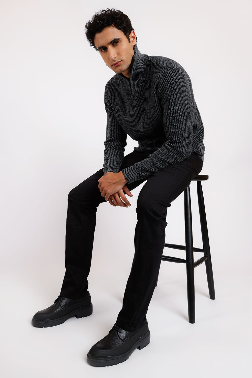 SAPATO DE COURO MAJOR CONSTRUCT PRETO