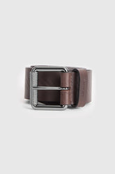 CINTO COURO FAIXAS CAFE