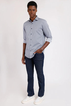 CALÇA JEANS REGULAR AZUL ESCURO