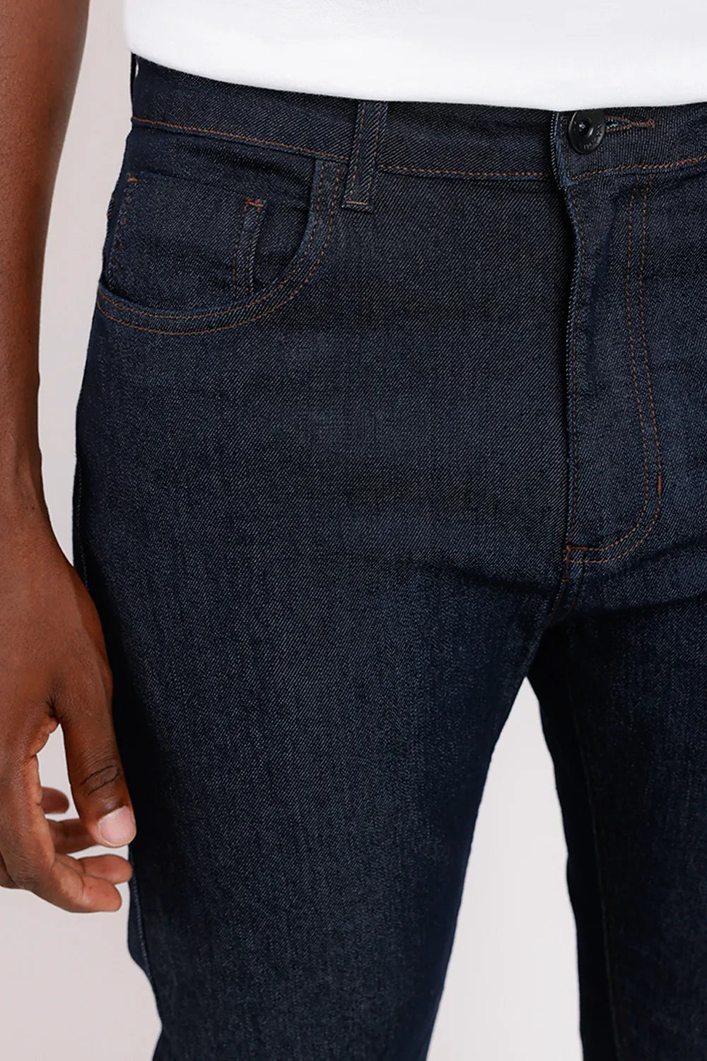 CALÇA JEANS REGULAR ESCURA AZUL