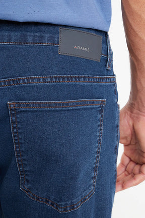 CALÇA JEANS REGULAR ESCURA AZUL