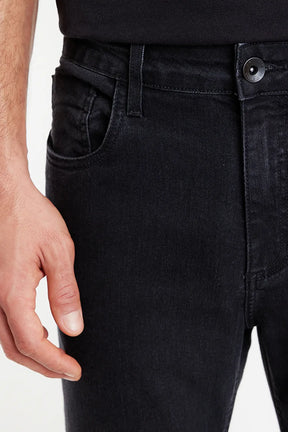 CALÇA JEANS REGULAR BLACK PRETO