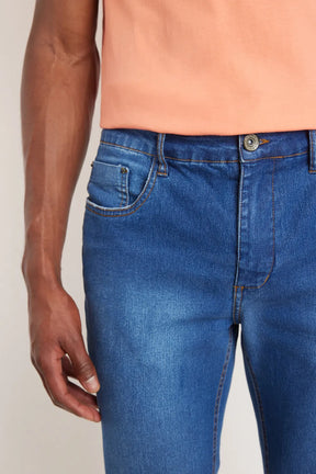 CALÇA JEANS SLIM BLUE AZUL