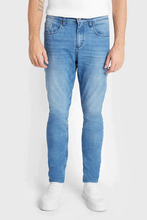 CALÇA JEANS SKINNY FLEX AND DRY MÉDIA AZUL MEDIO