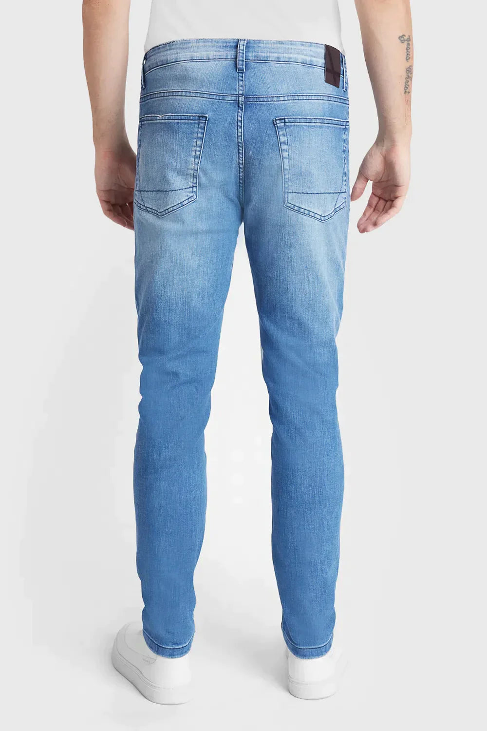 CALÇA JEANS SKINNY FLEX AND DRY MÉDIA AZUL MEDIO