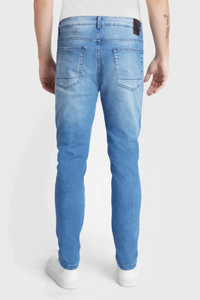 CALÇA JEANS SKINNY FLEX AND DRY MÉDIA AZUL MEDIO