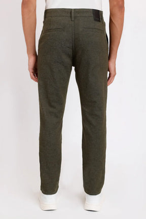 CALÇA CHINO BOLSO FACA MOLINE VERDE MILITAR