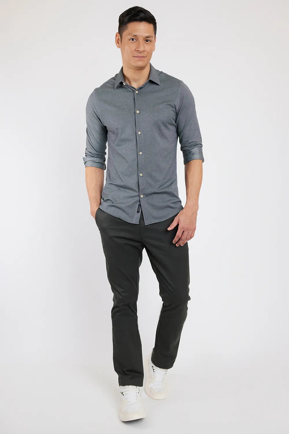 CALÇA CHINO MOOVEX VERDE ESCURO