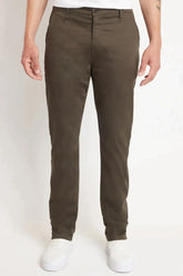 CALÇA COLOR CHINO CLÁSSICA VERDE MILITAR