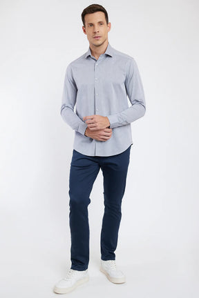 CALÇA COLOR CHINO CLÁSSICA MARINHO