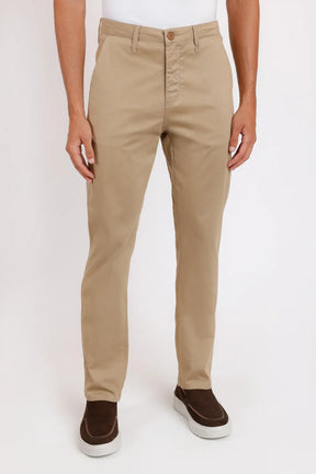CALÇA COLOR CHINO CLÁSSICA AREIA