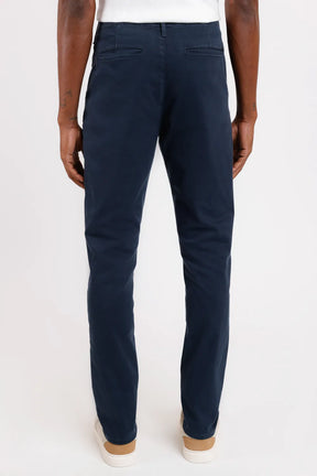 CALÇA CHINO SLIM SARJADA MARINHO