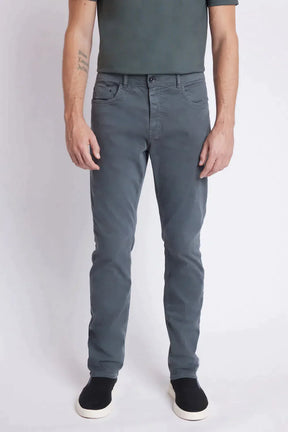 CALÇA JEANS SLIM MOLETOM COLOR CHUMBO