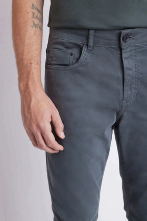 CALÇA JEANS SLIM MOLETOM COLOR CHUMBO