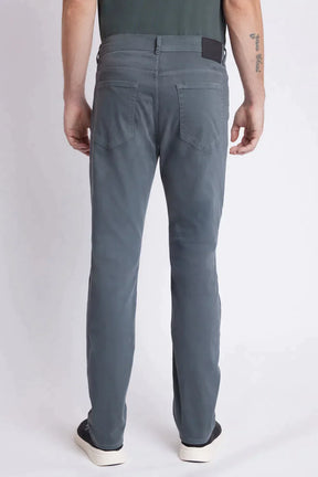 CALÇA JEANS SLIM MOLETOM COLOR CHUMBO