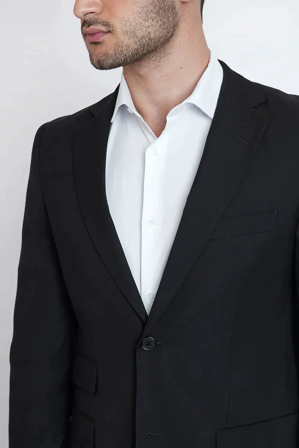 COSTUME REGULAR POLIVISCOSE PRETO