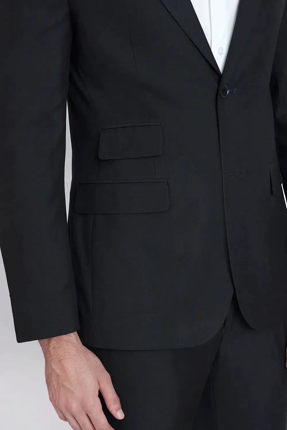 COSTUME REGULAR POLIVISCOSE PRETO