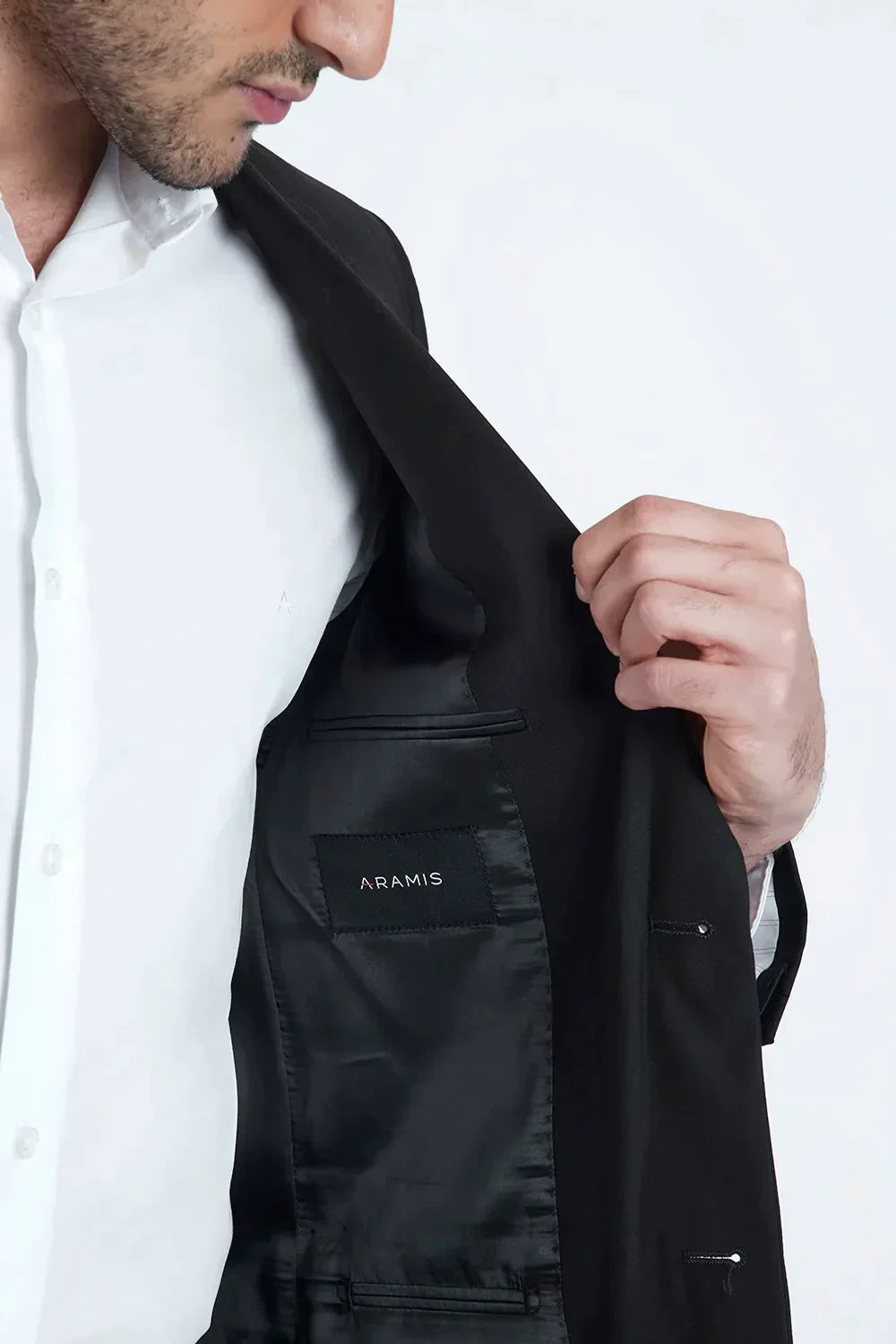 COSTUME REGULAR POLIVISCOSE PRETO