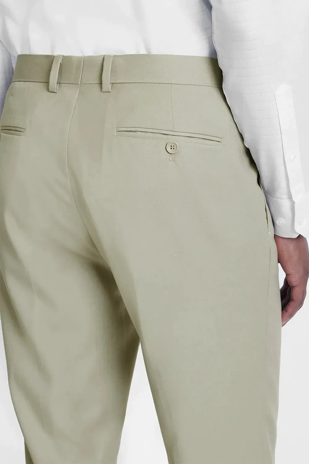 COSTUME SUPER SLIM DE POLIÉSTER E VISCOSE COM ELASTANO AREIA