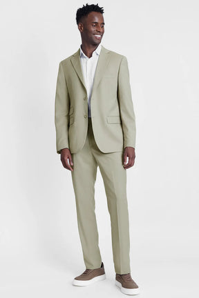 COSTUME SUPER SLIM DE POLIÉSTER E VISCOSE COM ELASTANO AREIA