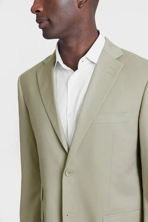 COSTUME SUPER SLIM DE POLIÉSTER E VISCOSE COM ELASTANO AREIA