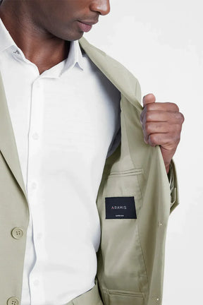 COSTUME SUPER SLIM DE POLIÉSTER E VISCOSE COM ELASTANO AREIA