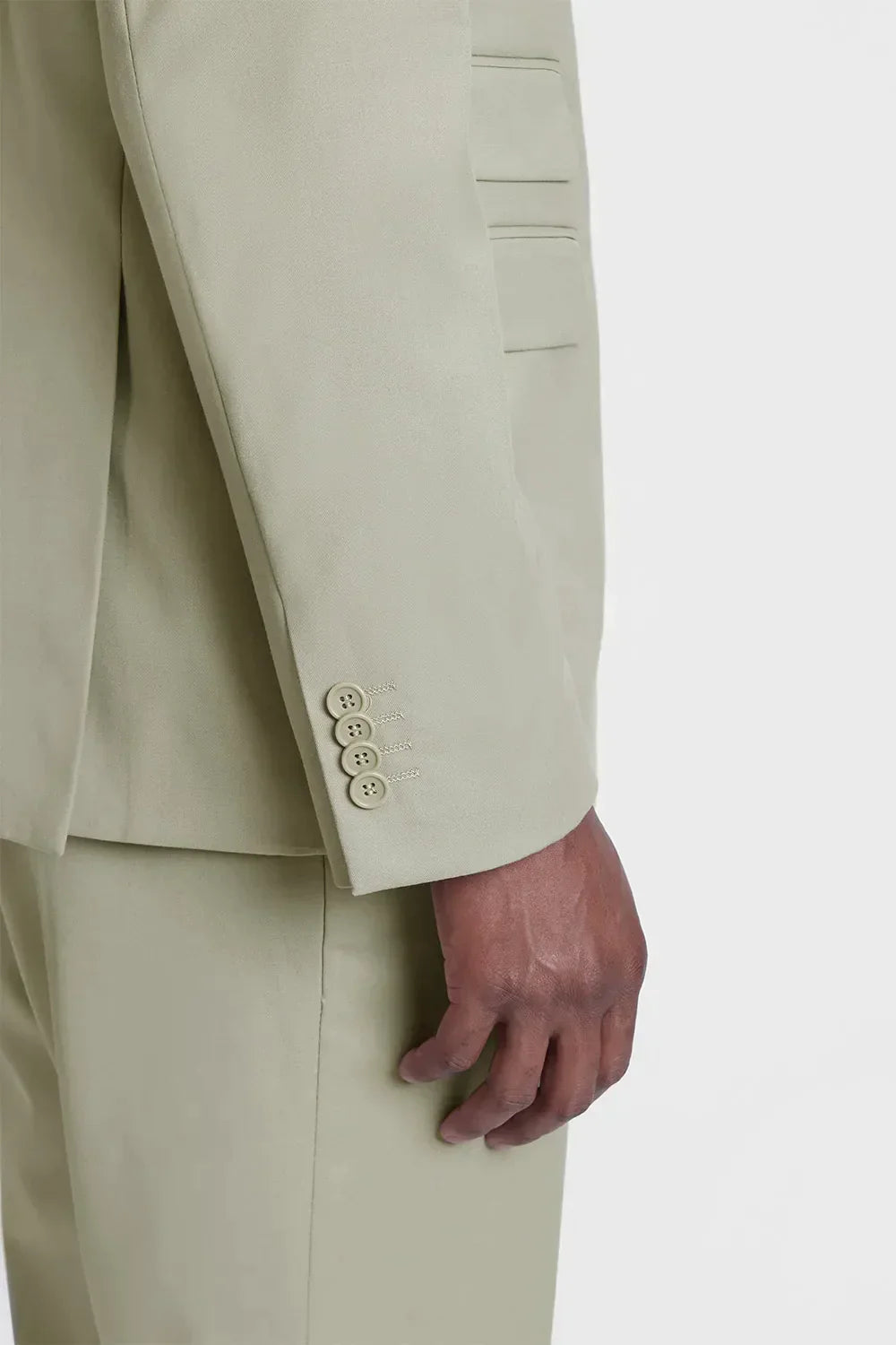 COSTUME SUPER SLIM DE POLIÉSTER E VISCOSE COM ELASTANO AREIA