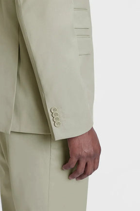 COSTUME SUPER SLIM DE POLIÉSTER E VISCOSE COM ELASTANO AREIA