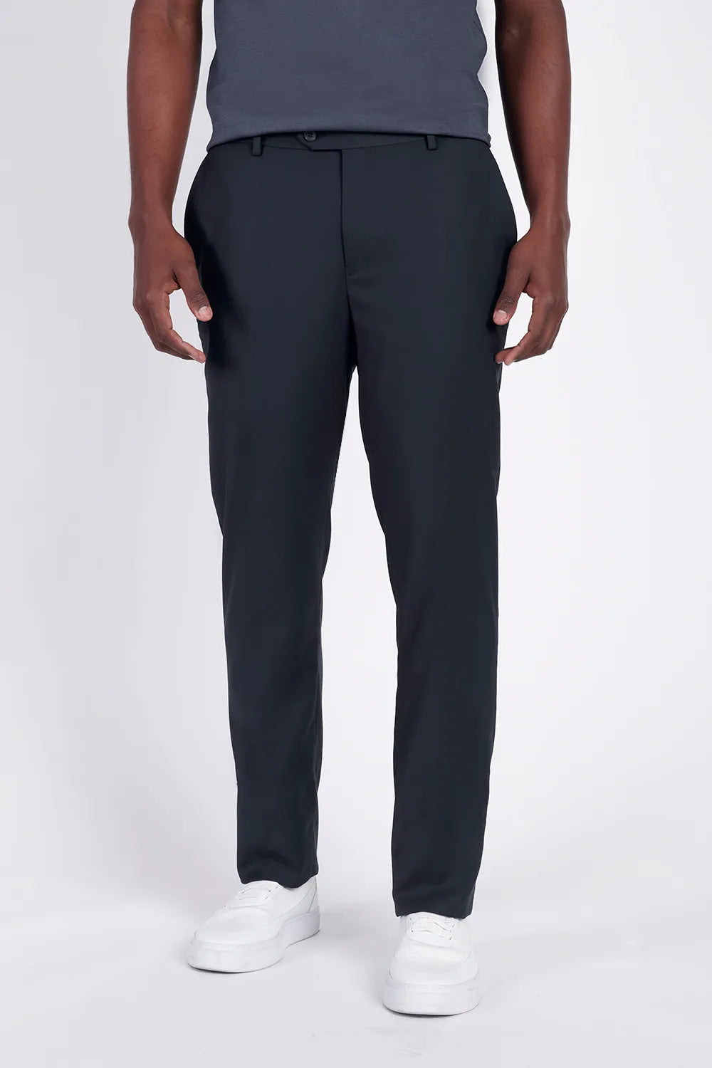 COSTUME SUPER SLIM DE POLIÉSTER E VISCOSE COM ELASTANO AZUL