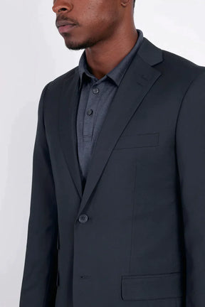 COSTUME SUPER SLIM DE POLIÉSTER E VISCOSE COM ELASTANO AZUL