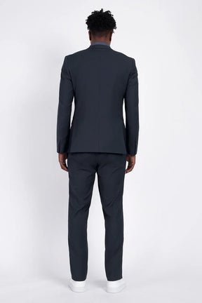 COSTUME SUPER SLIM DE POLIÉSTER E VISCOSE COM ELASTANO AZUL