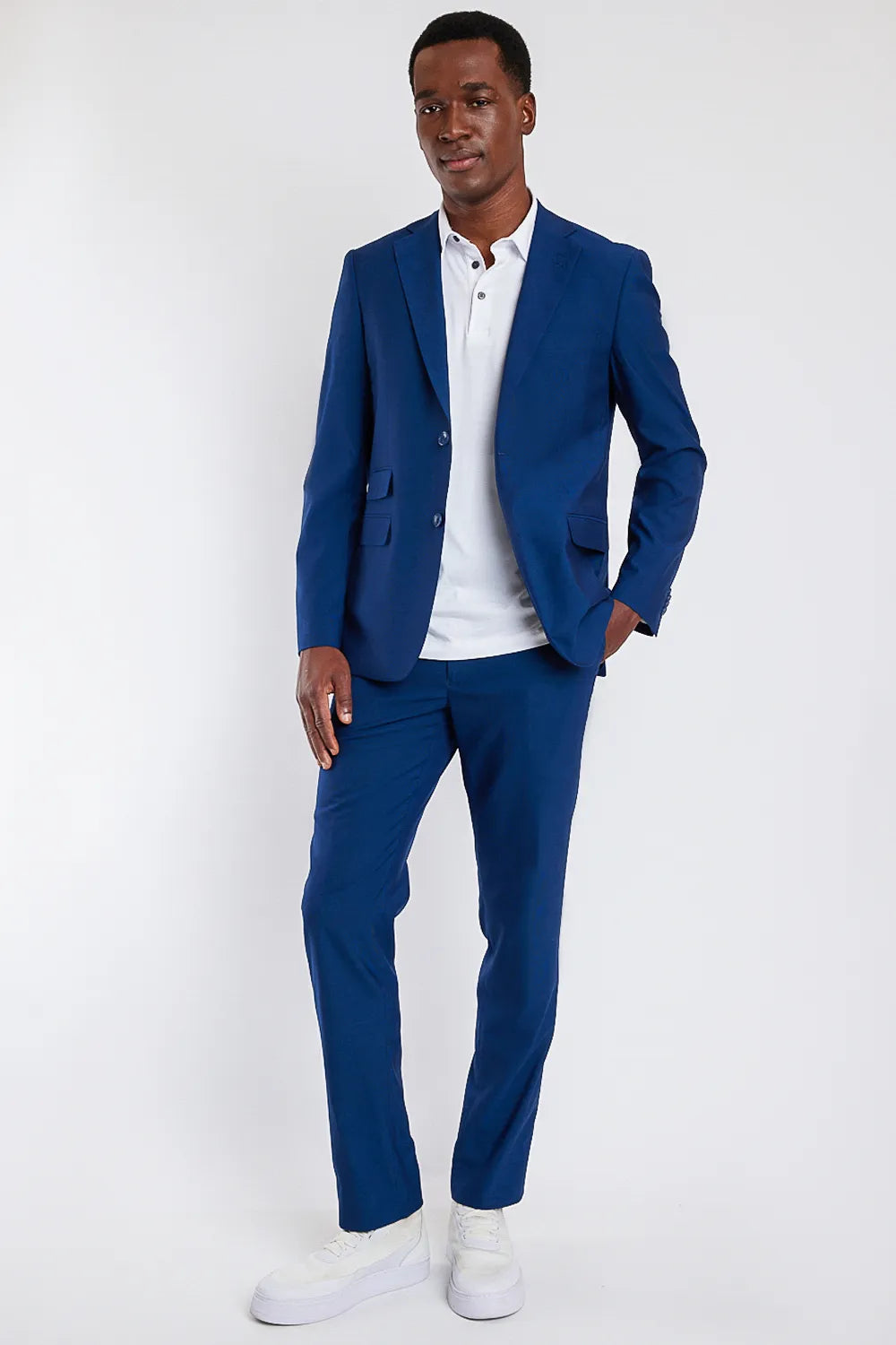 COSTUME FALSO LISO SLIM AZUL BIC