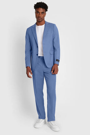 COSTUME FALSO LISO SUPER SLIM AZUL CLARO