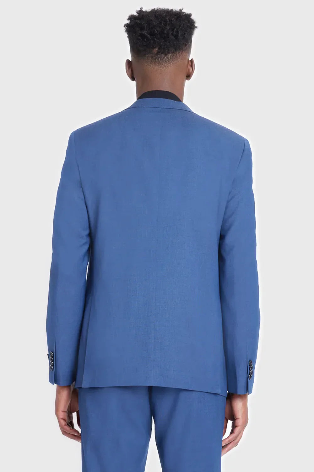 COSTUME FALSO LISO SUPER SLIM MARINHO